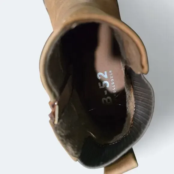 B52 By Bullboxer Chelsea Lug Bootie Brown Faux Leather Womens Size 6 - Picture 5 of 5